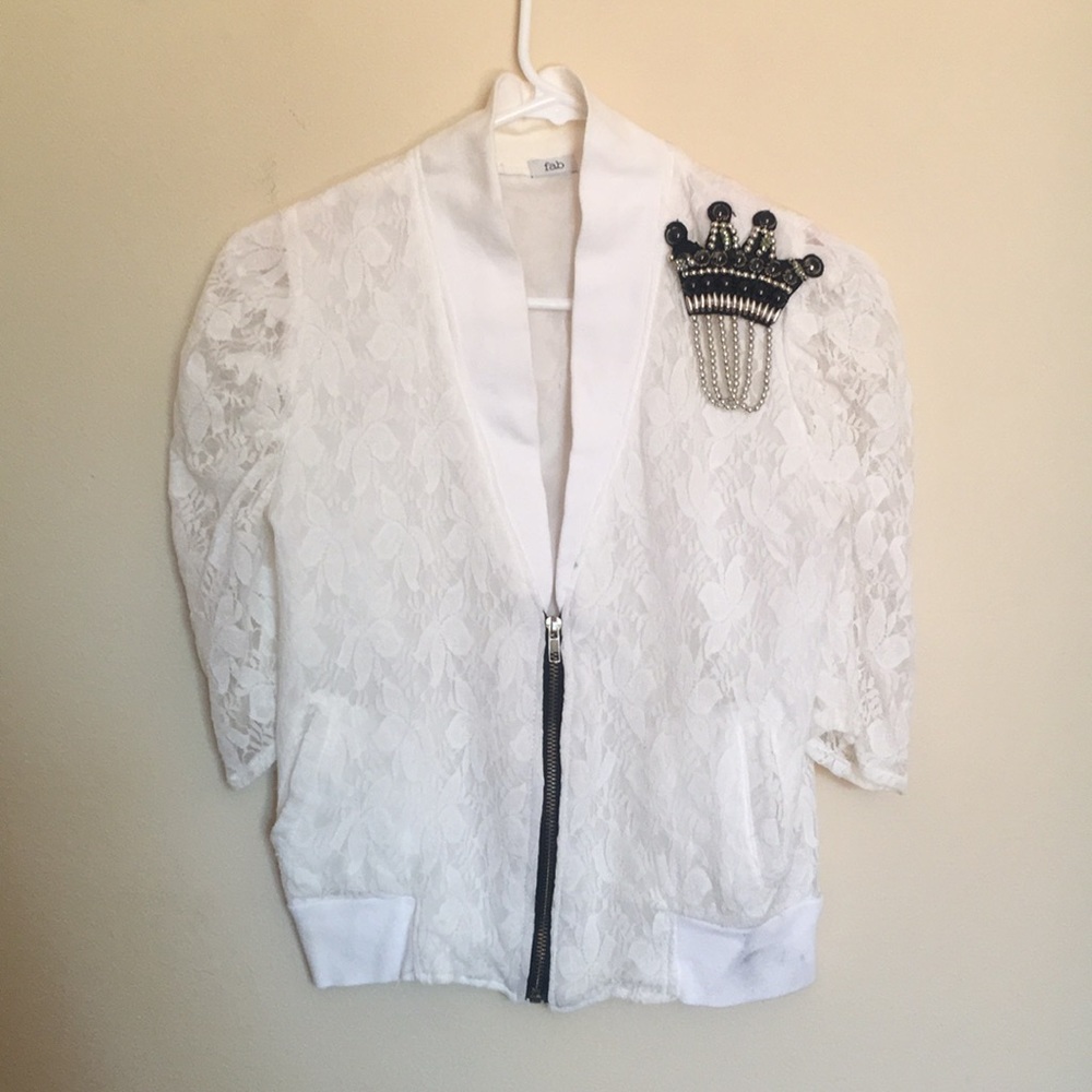 Fab Stylish White Cardigan